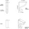 Ekena Millwork Ashford Triple, Wrought Iron Bracket, (Triple center brace), Powder Coated Blac 2"W x 7 1/2"D x 10"H BKTM02X07X10TAS - alternate 6